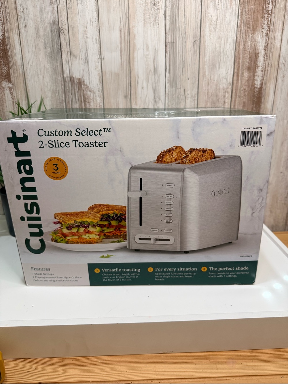Cuisinart 2-Slice Toaster in Brushed Stainless Silver
